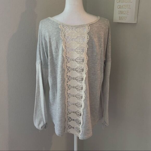 Ellison Gray Sweater w/ Crochet Back - Picture 4 of 6